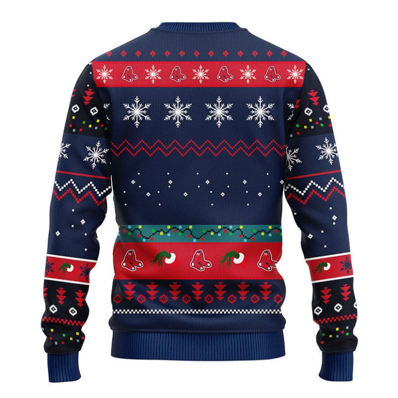 Boston Red Sox 12 Grinch Xmas Day Ugly Christmas Sweater