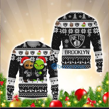Brooklyn Nets Holiday Heroes Ugly Christmas Sweater