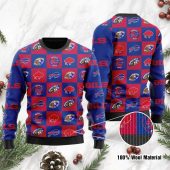 Buffalo Bills Bold Logo Block Ugly Christmas Sweater