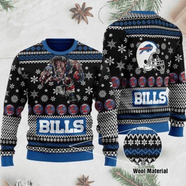 Buffalo Bills Fierce Holiday Ugly Christmas Sweater
