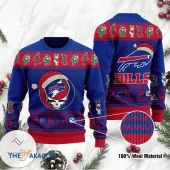 Buffalo Bills Grateful Cheerleaders Ugly Christmas Sweater