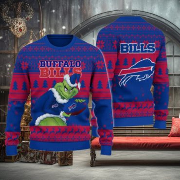 Buffalo Bills Grinch's Christmas Play Ugly Christmas Sweater