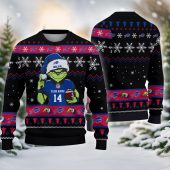 Buffalo Bills Grinch’s Holiday Play Ugly Christmas Sweater - TeeUgly