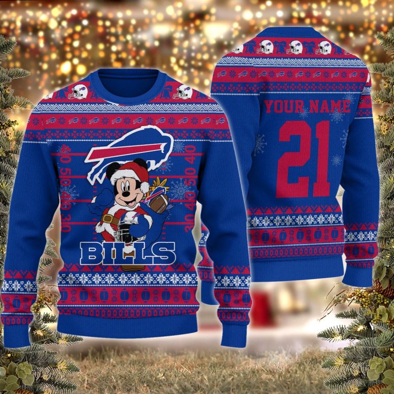 Buffalo Bills Mickey’s Christmas Cheers Ugly Christmas Sweater