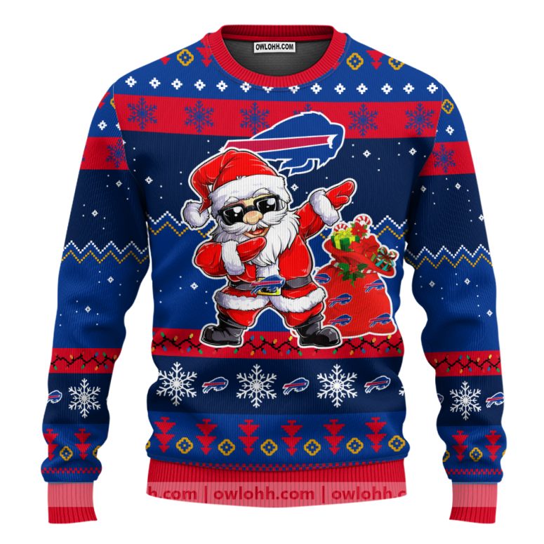 Buffalo Bills Santa’s Touchdown Celebration Ugly Christmas Sweater