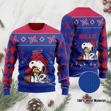 Buffalo Bills Snoopy Woodstock Ugly Christmas Sweater