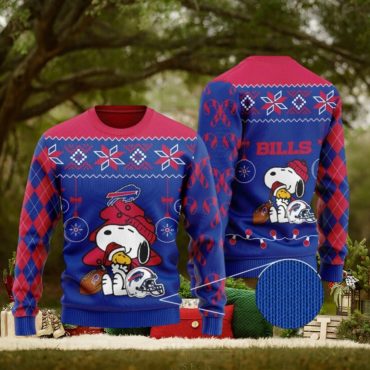 Buffalo Bills Snoopy’s Christmas Cheer Ugly Christmas Sweater