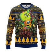 Buffalo Sabres Grinch Hug Ugly Christmas Sweater