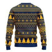 Buffalo Sabres Grinch Hug Ugly Christmas Sweater Back - TeeUgly