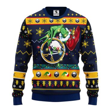Buffalo Sabres Grinch Ugly Christmas Sweater