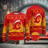 Calgary Flames Winter Blaze Ugly Christmas Sweater