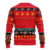 Carolina Hurricanes Grinch Ugly Christmas Sweater Back - TeeUgly