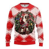 Carolina Hurricanes Pub Dog Ugly Christmas Sweater