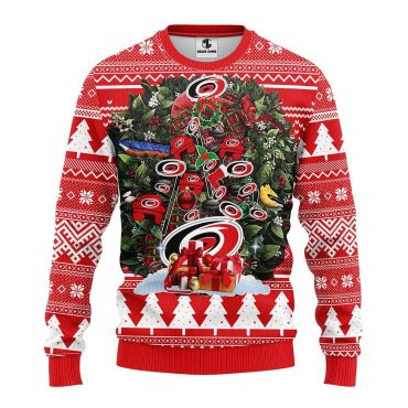 Carolina Hurricanes Tree Christmas Ugly Sweater