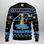 Carolina Panthers Funny Grinch Ugly Christmas Sweater - TeeUgly