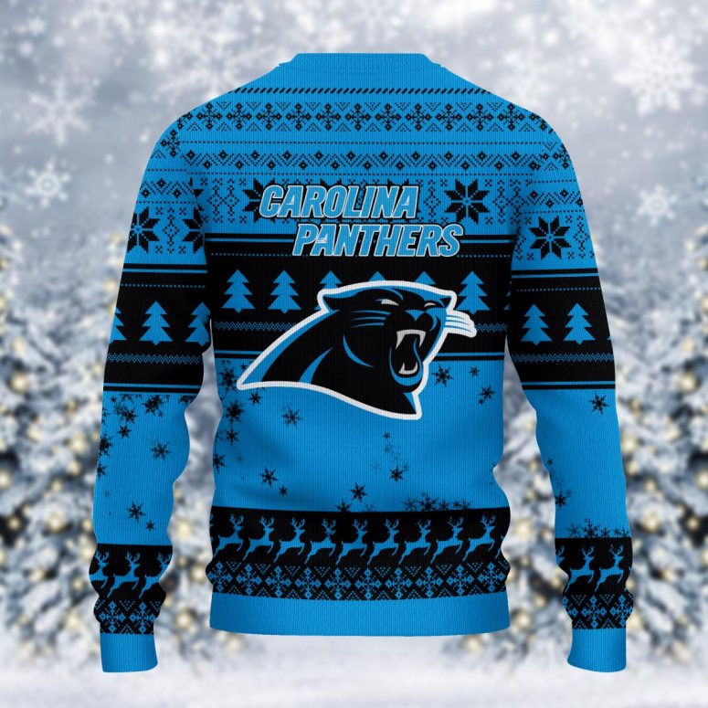 Carolina Panthers Grinch Holiday Hustle Ugly Christmas Sweater
