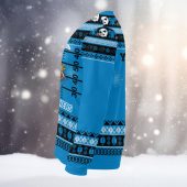 Carolina Panthers Mickey’s Christmas Football Ugly Christmas Sweater Left - TeeUgly