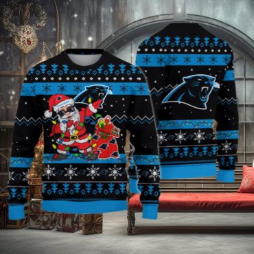 Carolina Panthers Santa’s Big Play Ugly Christmas Sweater