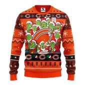 Chicago Bears 12 Grinch Xmas Day Ugly Christmas Sweater