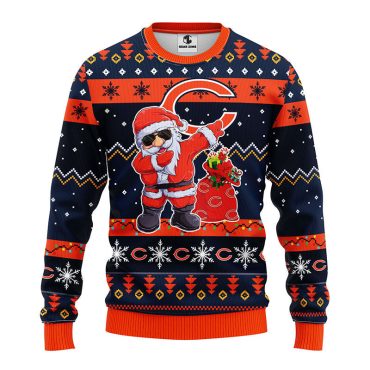 Chicago Bears Dabbin' Santa Ugly Christmas Sweater