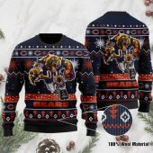 Chicago Bears Fierce Gridiron Bear Ugly Christmas Sweater
