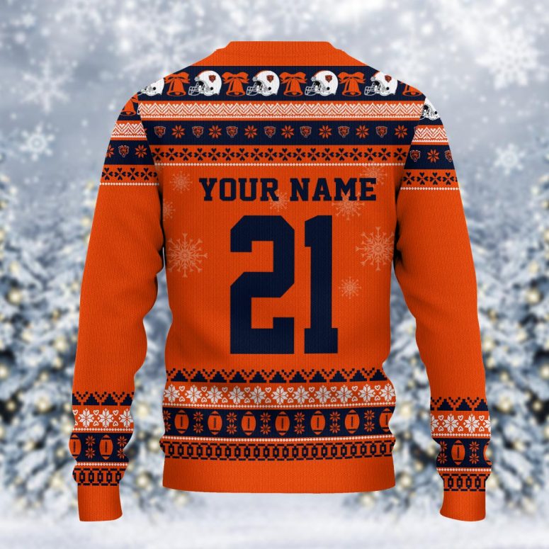 Chicago Bears Mickey Field Cheer Ugly Christmas Sweater