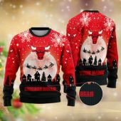 Chicago Bulls Sleigh Ride Showdown Ugly Christmas Sweater