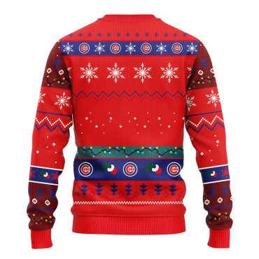 Chicago Cubs 12 Grinch Xmas Day Ugly Christmas Sweater