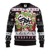 Chicago White Sox 12 Grinch Xmas Day Ugly Christmas Sweater - TeeUgly