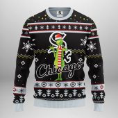 Chicago White Sox Funny Grinch Ugly Christmas Sweater - TeeUgly