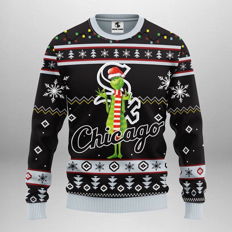 Chicago White Sox Funny Grinch Ugly Christmas Sweater