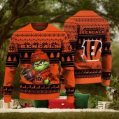 Cincinnati Bengals Grinch Game Time Ugly Christmas Sweater