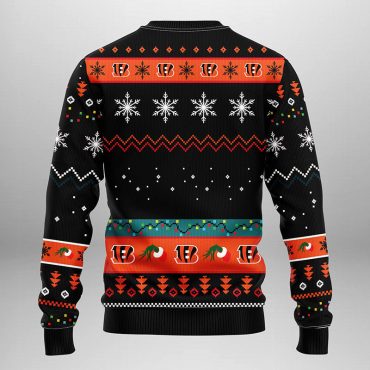 Cincinnati Bengals Grinch Hand Ugly Christmas Sweater