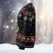 Cincinnati Bengals Grinch Snow Game Ugly Christmas Sweater Left - TeeUgly
