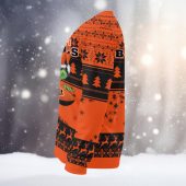 Cincinnati Bengals Santa Grinch Forest Ugly Christmas Sweater Left - TeeUgly