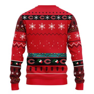 Cincinnati Reds 12 Grinch Xmas Day Ugly Christmas Sweater