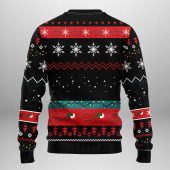 Cincinnati Reds Funny Grinch Hand Ugly Christmas Sweater Back - TeeUgly