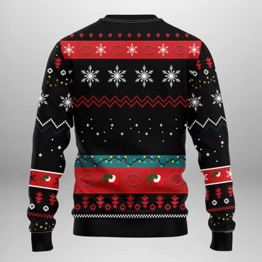Cincinnati Reds Funny Grinch Hand Ugly Christmas Sweater