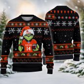 Cleveland Browns Grinch Game Face Ugly Christmas Sweater - TeeUgly