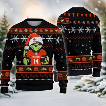 Cleveland Browns Grinch Game Face Ugly Christmas Sweater