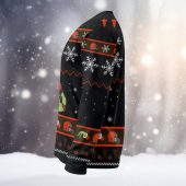 Cleveland Browns Grinch Game Face Ugly Christmas Sweater Left - TeeUgly