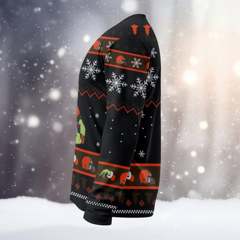 Cleveland Browns Grinch Game Face Ugly Christmas Sweater