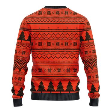 Cleveland Browns Grinch Hug Ugly Christmas Sweater