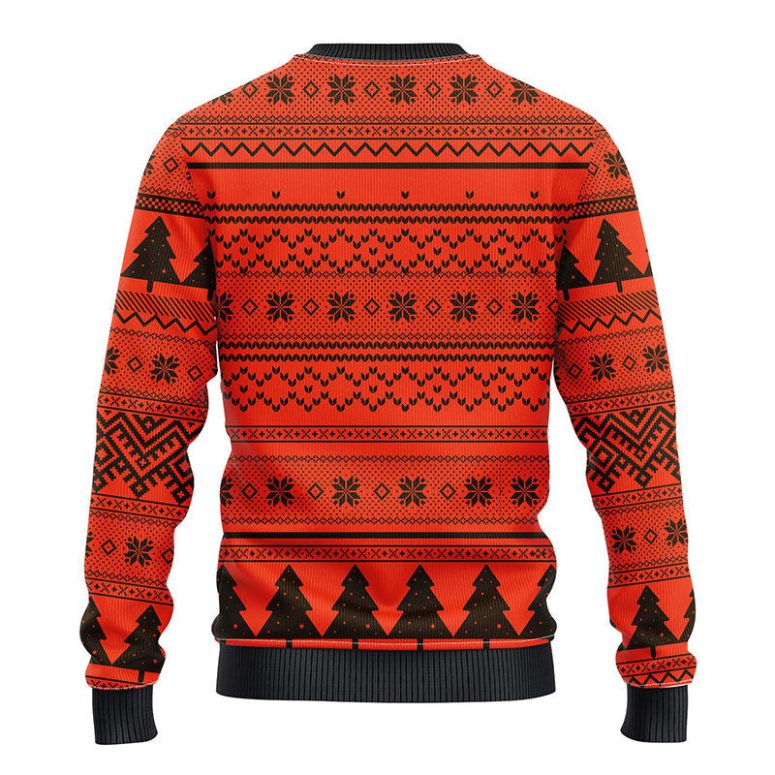 Cleveland Browns Grinch Hug Ugly Christmas Sweater