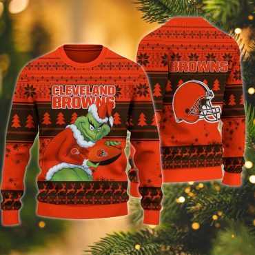 Cleveland Browns Grinch Stole Game Day Ugly Christmas Sweater