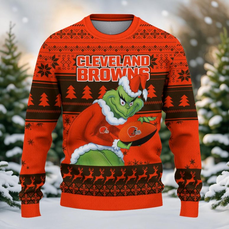 Cleveland Browns Grinch Stole Game Day Ugly Christmas Sweater