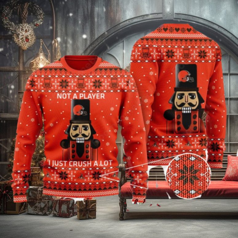 Cleveland Browns Nutcracker Crush Ugly Christmas Sweater
