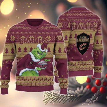Cleveland Cavaliers Grinch Stolen Ugly Christmas Sweater