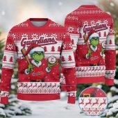 Cleveland Guardians Grinch Baseball Ugly Christmas Sweater