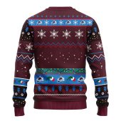 Colorado Avalanche 12 Grinch Xmas Day Ugly Christmas Sweater Back - TeeUgly